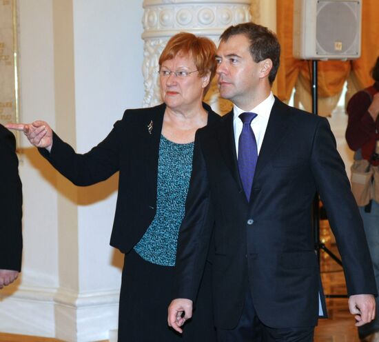 Finnish president visits Russia