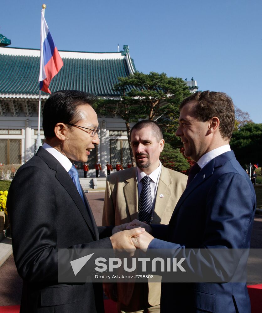 Dmitry Medvedev's official visit to Republic of Korea