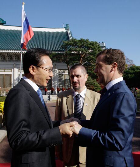 Dmitry Medvedev's official visit to Republic of Korea