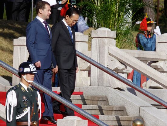 Dmitry Medvedev's official visit to Republic of Korea