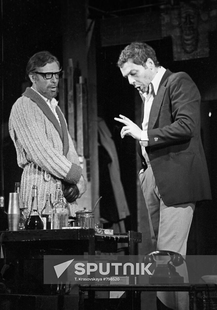 Actors Alexander Lazarev and Alexander Shkvorin