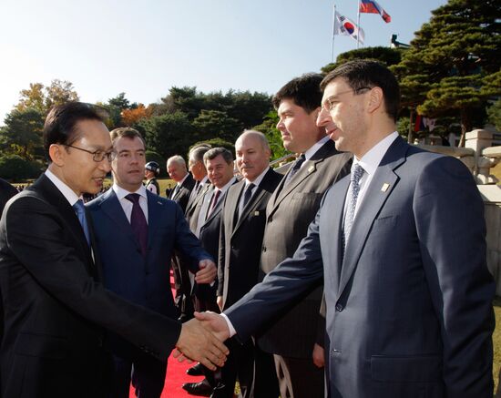 Dmitry Medvedev's official visit to Republic of Korea