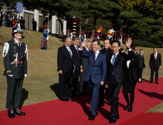 Dmitry Medvedev's official visit to Republic of Korea