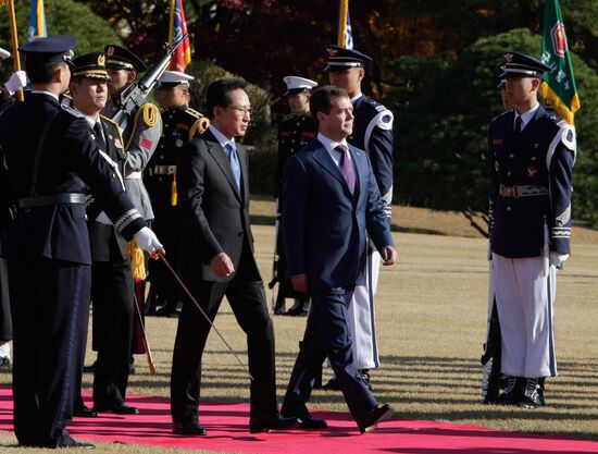 Dmitry Medvedev's official visit to Republic of Korea