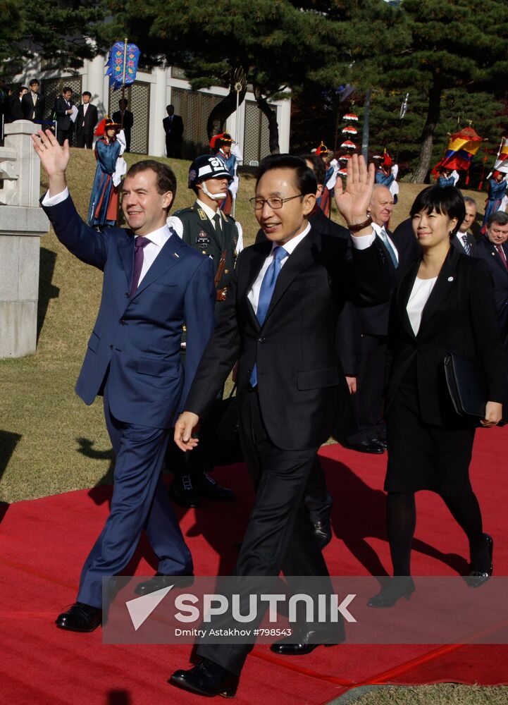 Dmitry Medvedev's official visit to Republic of Korea