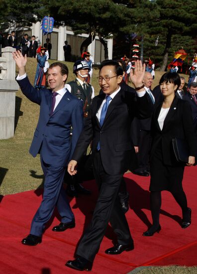 Dmitry Medvedev's official visit to Republic of Korea