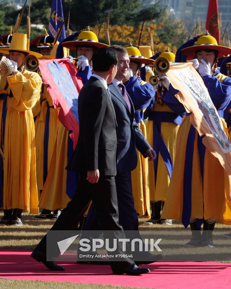 Dmitry Medvedev's official visit to Republic of Korea