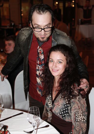 Mikhail Kozyrev with his wife