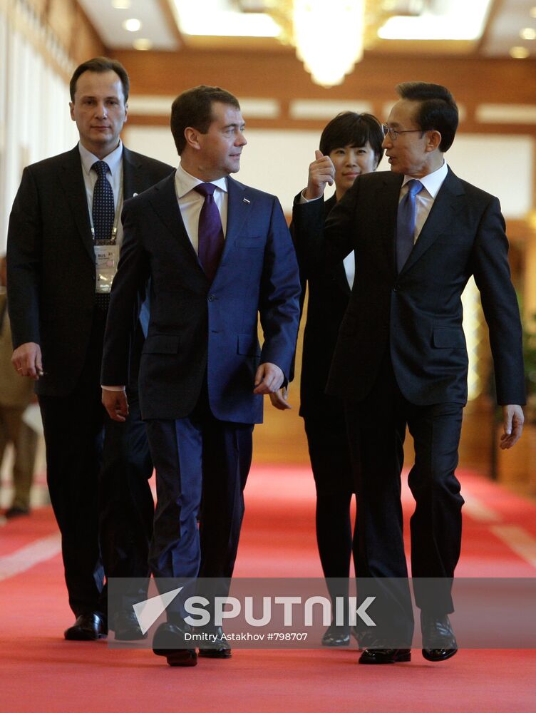 Dmitry Medvedev's official visit to Republic of Korea