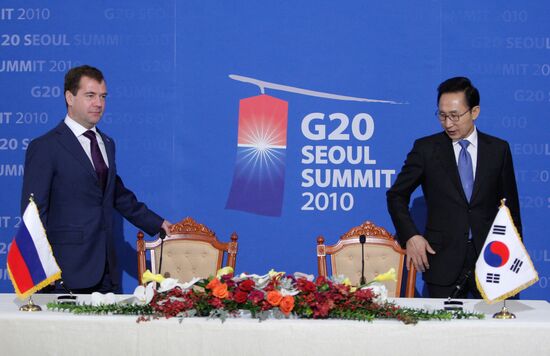 Dmitry Medvedev's official visit to Republic of Korea