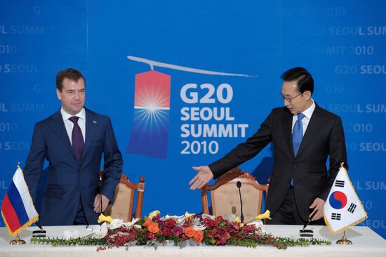 Dmitry Medvedev's official visit to Republic of Korea