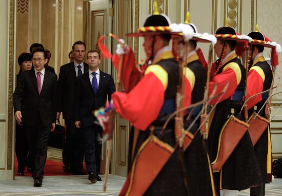 Dmitry Medvedev's official visit to Republic of Korea