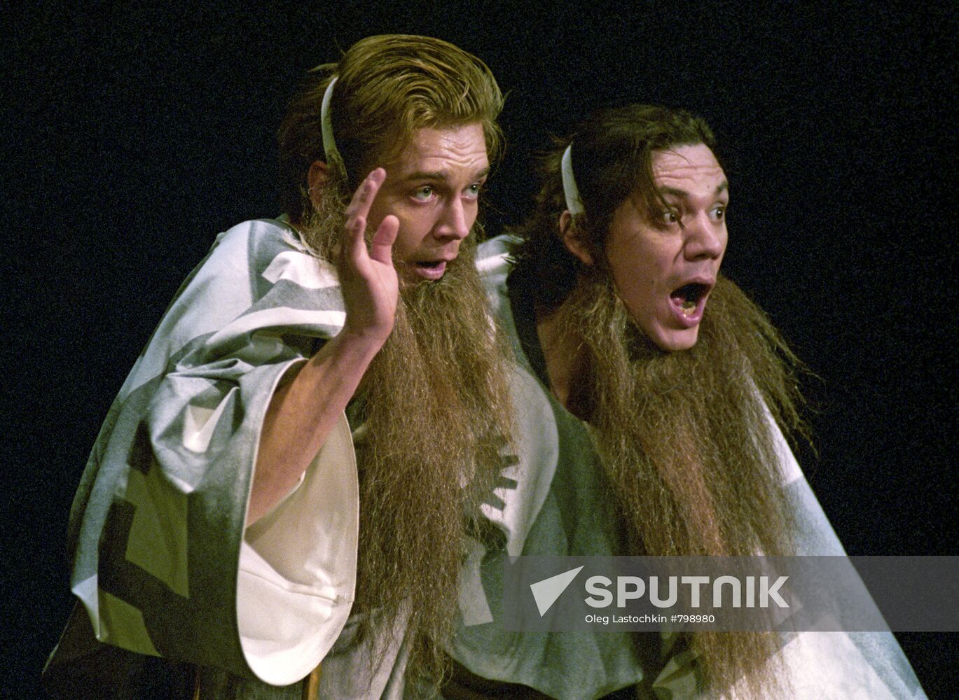 Scene from "Victory over the Sun" opera-play