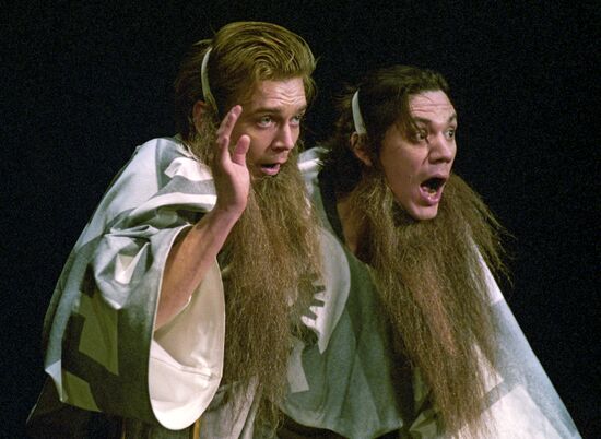 Scene from "Victory over the Sun" opera-play