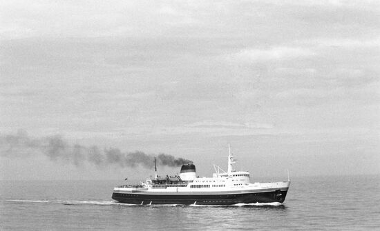 The Sakhalin-8 diesel-electric motor ship