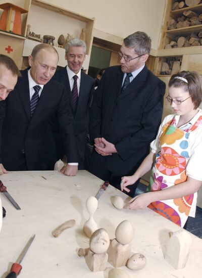 Vladimir Putin and Sergei Sobyanin