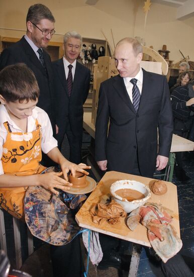 Vladimir Putin and Sergei Sobyanin