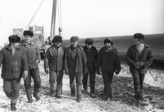 Builders of Yamburg-Yelets 1 gas pipeline