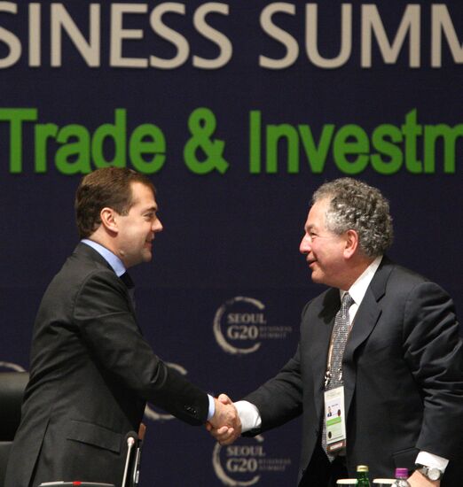 Dmitry Medvedev takes part in G20 summit in Seoul