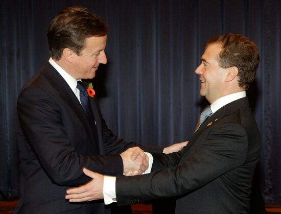 Dmitry Medvedev at G20 summit in Seoul