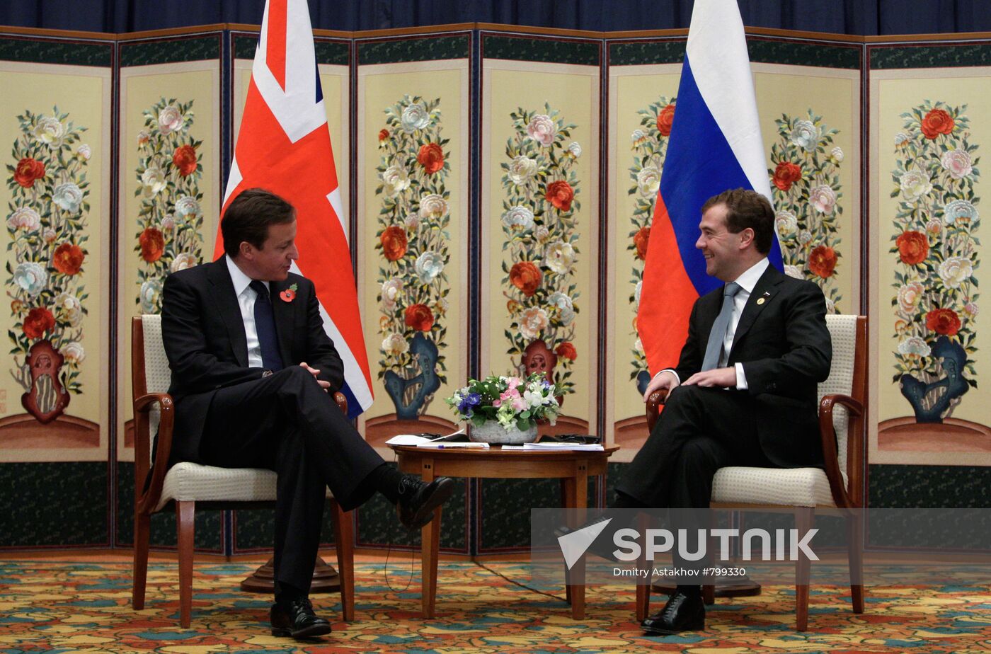 Dmitry Medvedev at G20 summit in Seoul