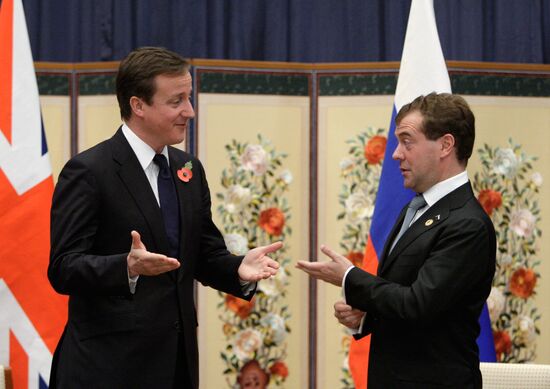 Dmitry Medvedev at G20 summit in Seoul