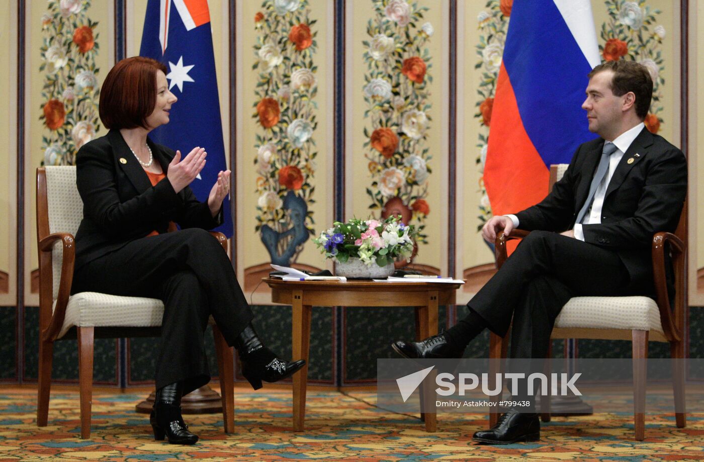 Dmitry Medvedev takes part in G20 summit in Seoul