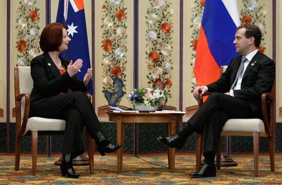 Dmitry Medvedev takes part in G20 summit in Seoul