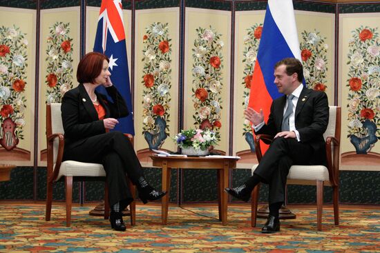 Dmitry Medvedev takes part in G20 summit in Seoul