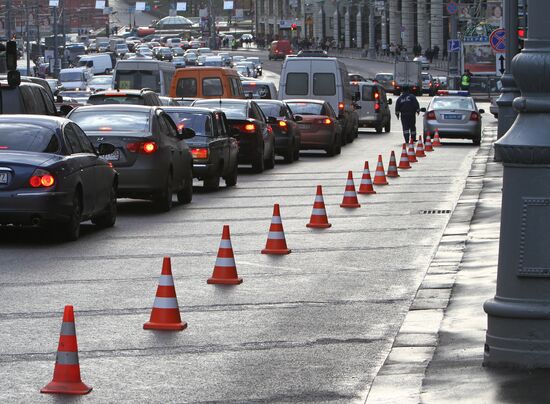 Parking on Tverskaya Street in Moscow prohibited