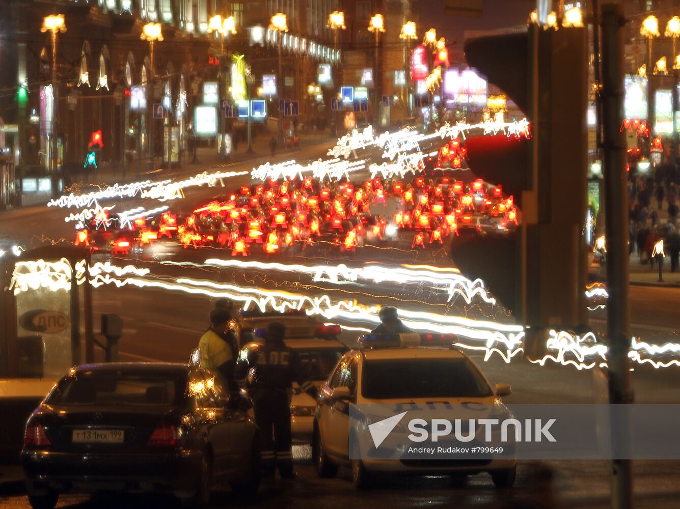 Traffic jams in Tverskaya Street