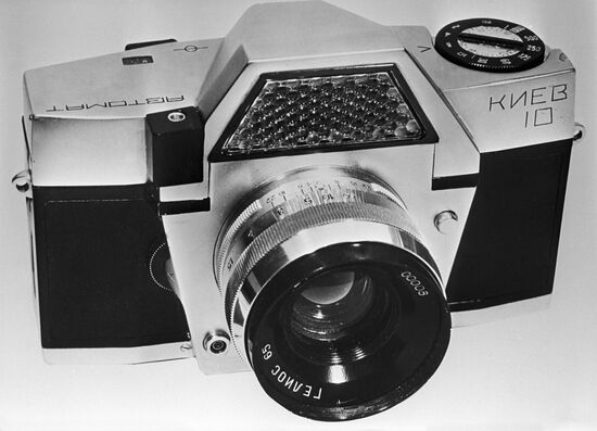 A Kiev-10 automatic photo camera