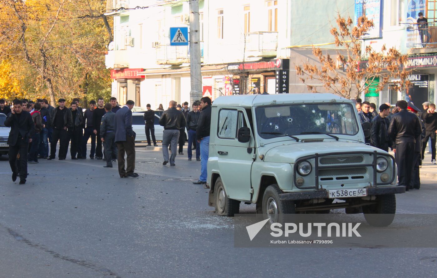 Police officers attacked in Makhachkala