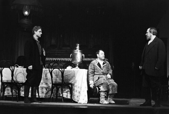 Scene from play The Petty Bourgeois