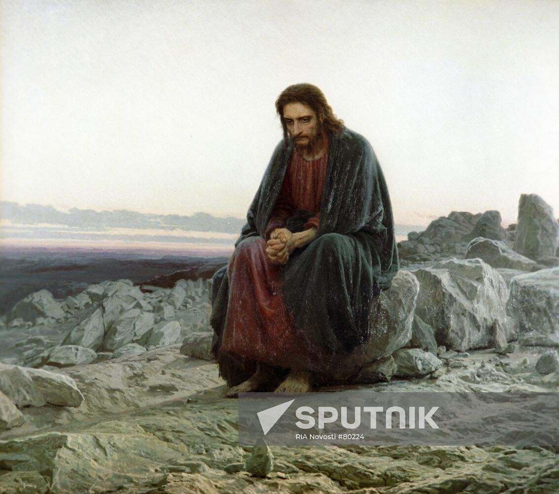 KRAMSKOI "CHRIST IN THE WILDERNESS"