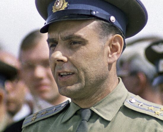 Soviet space pilot Vladimir Komarov 
