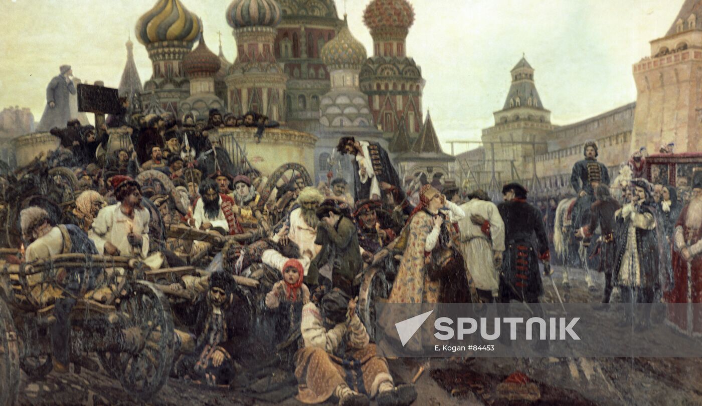 SURIKOV PAINTING MORNING OF STRELETS EXECUTION