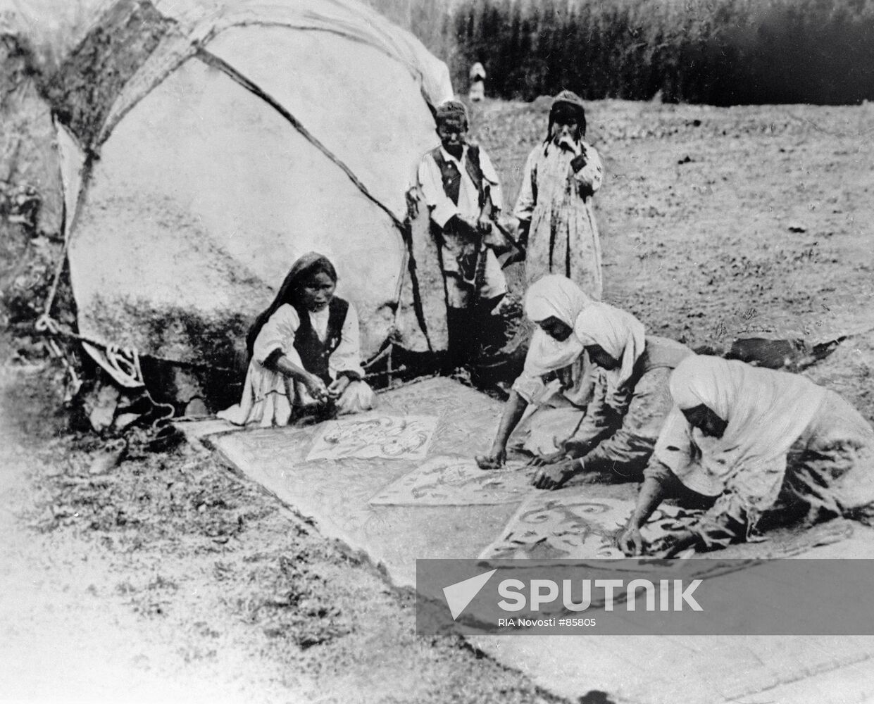 Kazakh family