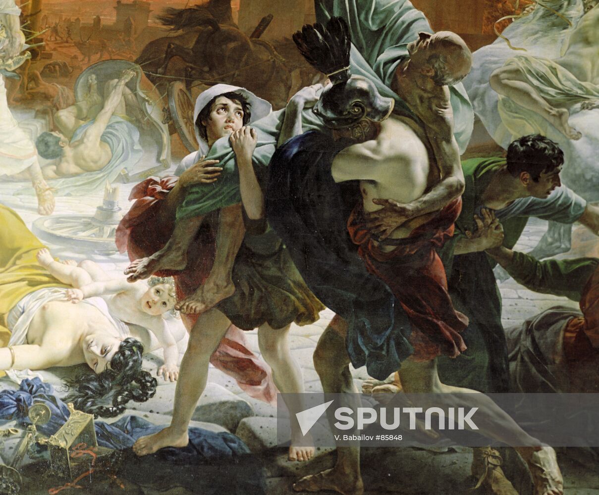 Bryullov "The Last Day of Pompeii" Painting