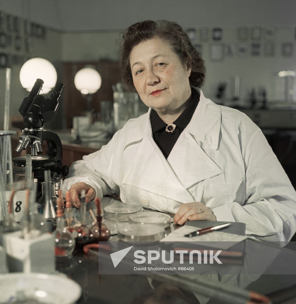 Microbiologist Zinaida Yermolyeva