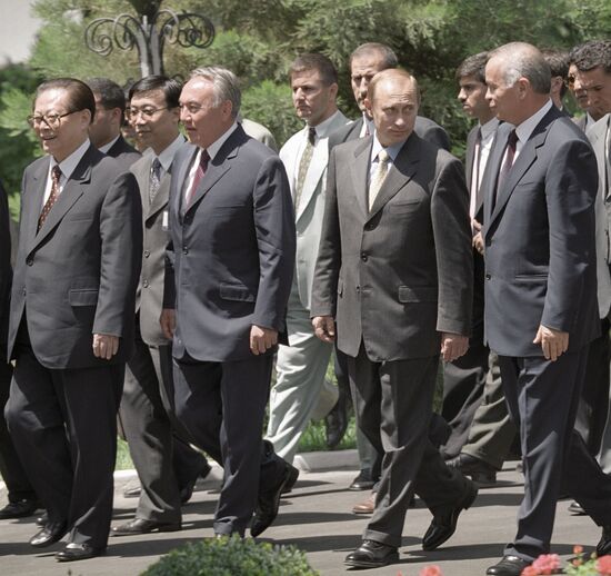 Zemin Nazarbayev Putin Karimov