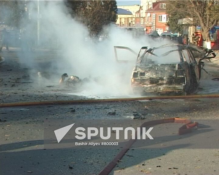 Assault on policemen in Makhachkala