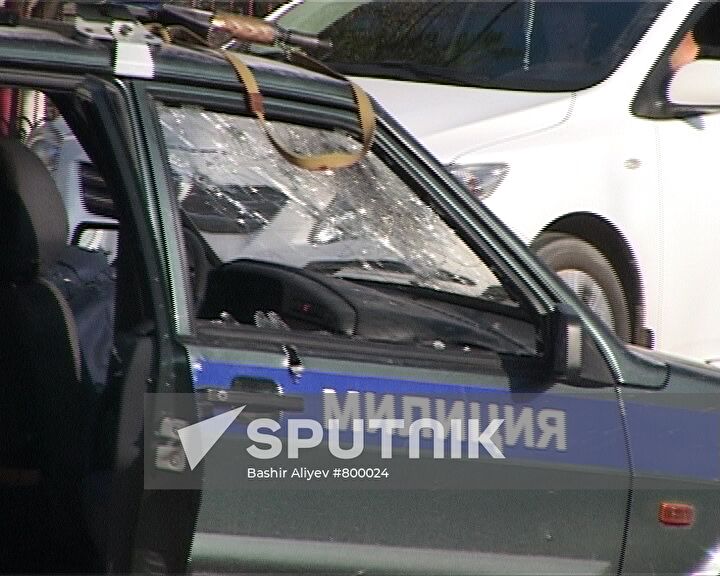 Assault on policemen in Makhachkala