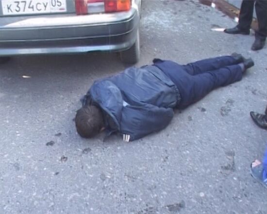 Assault on policemen in Makhachkala