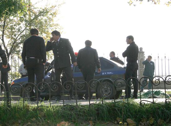 Assault on policemen in Makhachkala