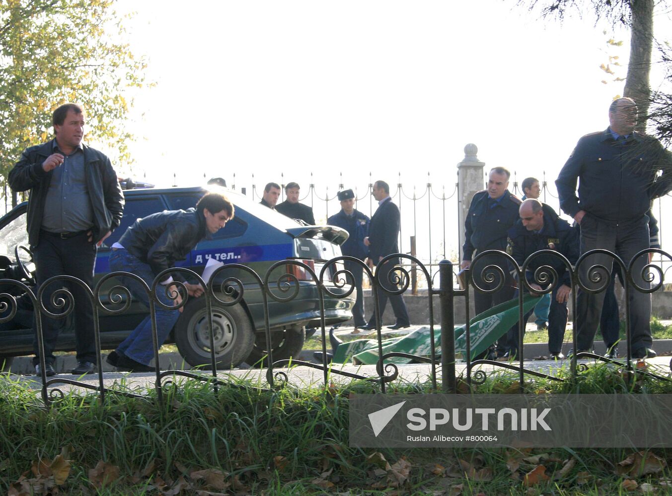 Assault on policemen in Makhachkala