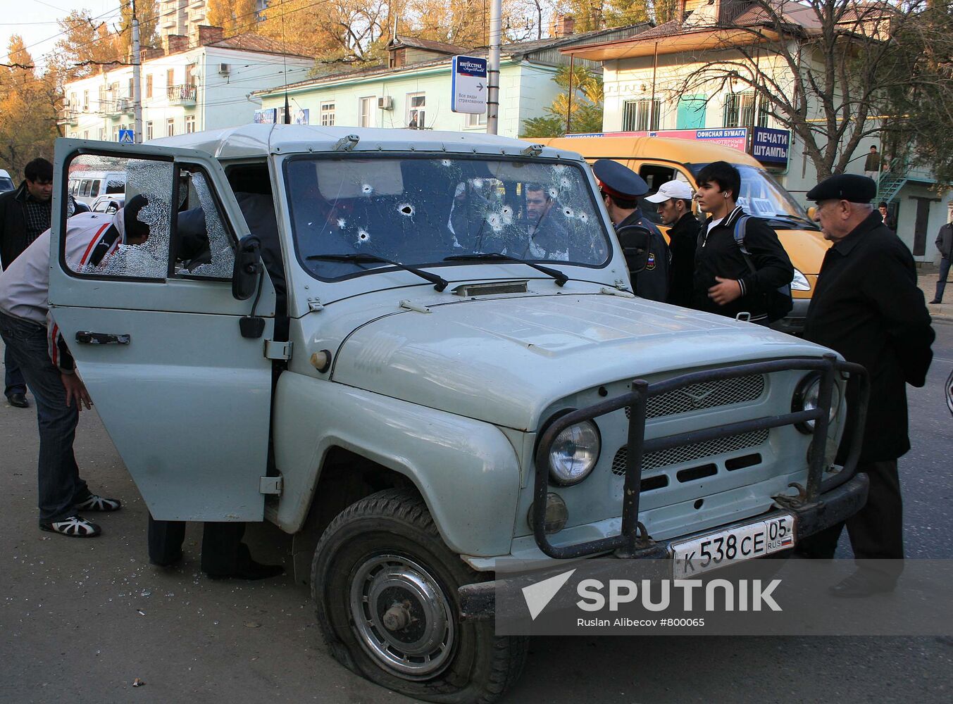 Assault on policemen in Makhachkala