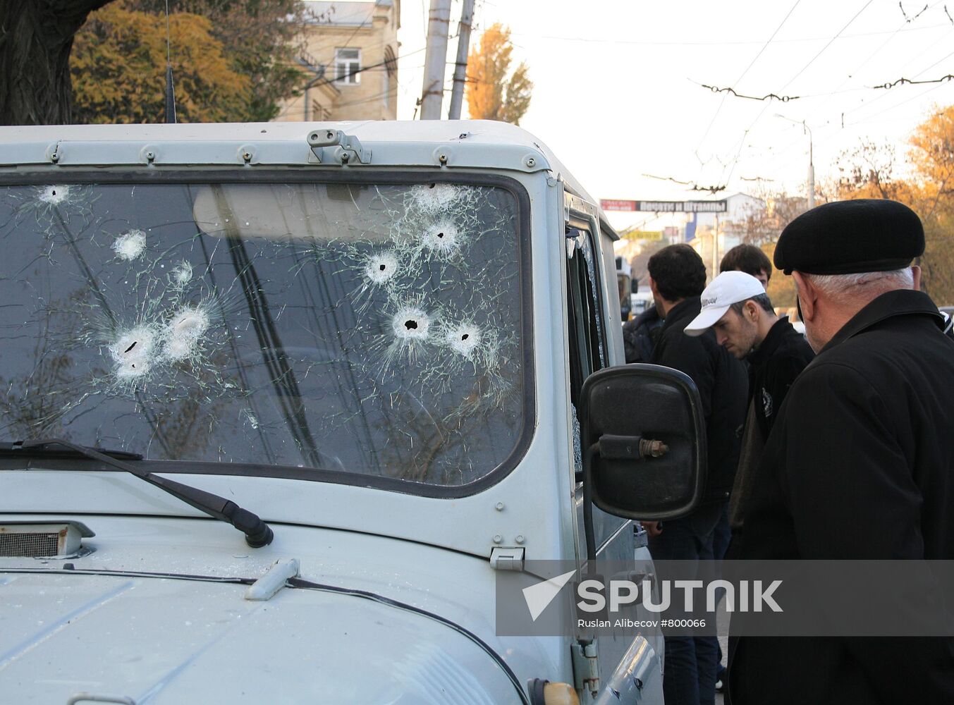 Assault on policemen in Makhachkala