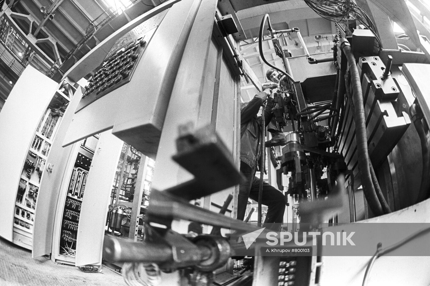 At automated line plant