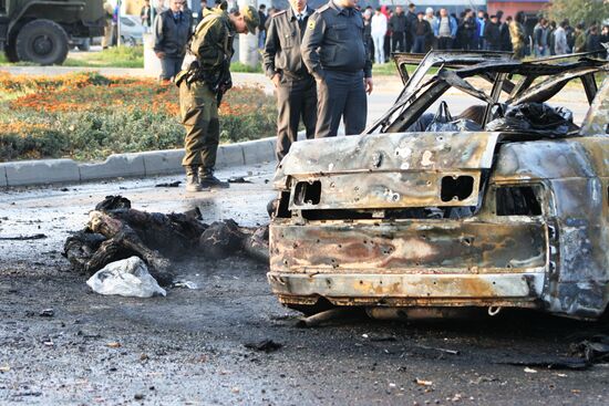 Assault on policemen in Makhachkala